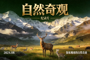 纪录片《自然奇观》海报 - 壮丽山川与野生动物